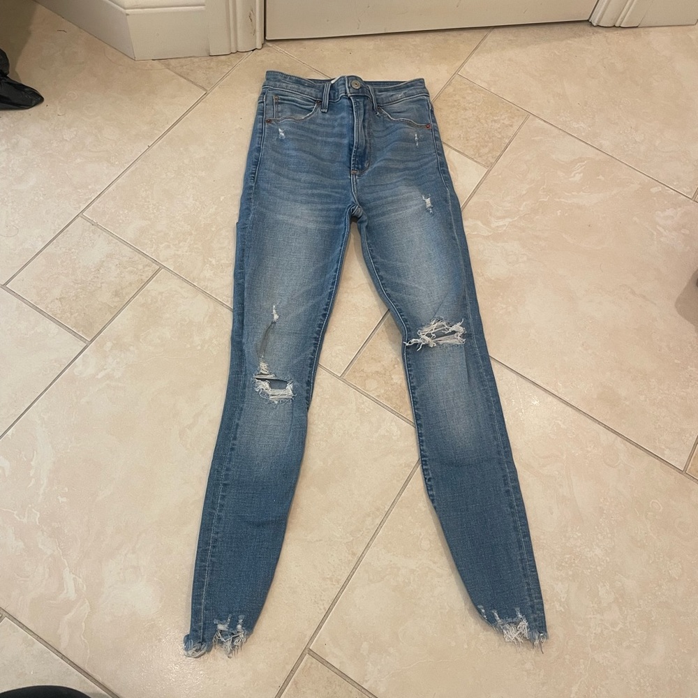 Abercrombie Distressed Skinny Jeans
